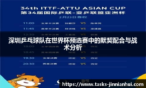 深圳乒乓球队在世界杯预选赛中的默契配合与战术分析
